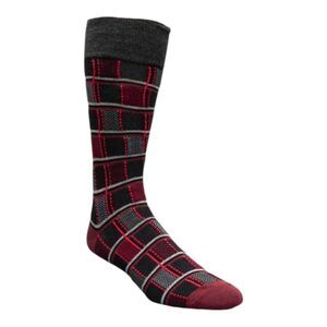 STACY ADAMS MEN'S COLORFUL PLAID/ CHECK DRESS SOCK.